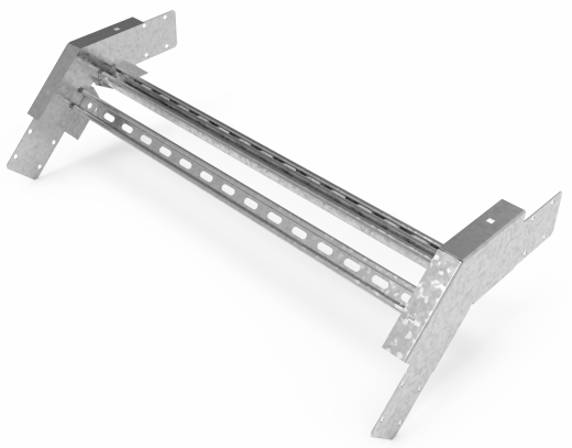 Кабельрост угловой  с R=100 мм 45 вниз РУ145Н.800.200.100.2.1